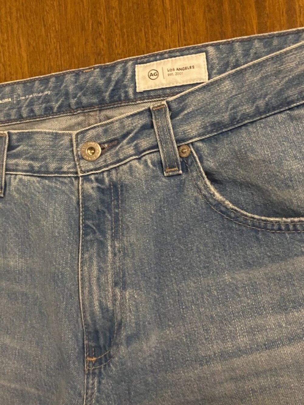AG Adria Low Rise Wide Leg Jeans in Great Shape 30 (Size 10) - $40 - Picture 4 of 14
